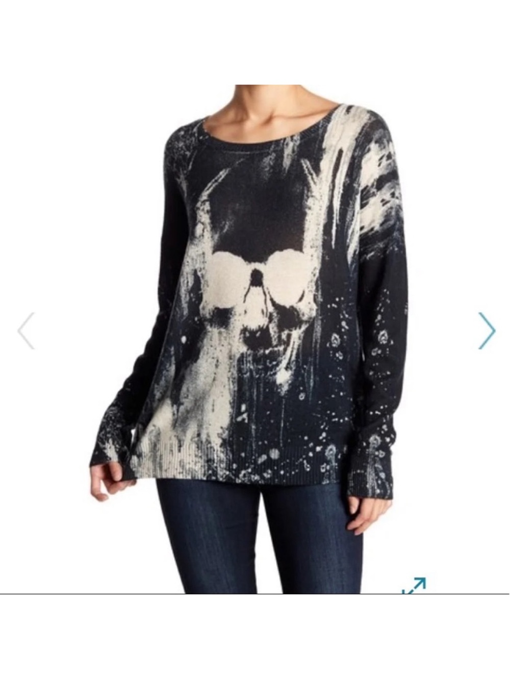 Skull cashmere sweater small
